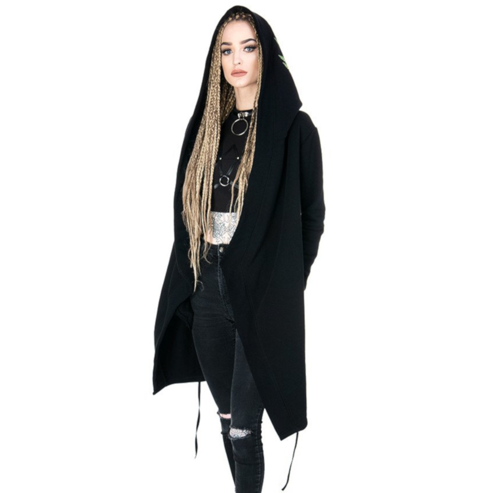 Restyle - Fern Forest Witch Lange cardigan - Zwart Product image